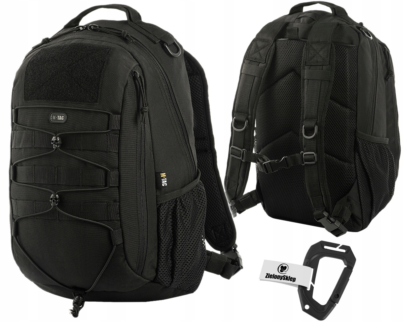 Mestský taktický batoh M-Tac Urban Line Force Pack a karabína Dominator Tactical